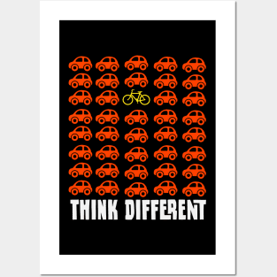 Think Different - Vintage Retro Biking T-Shirt Posters and Art